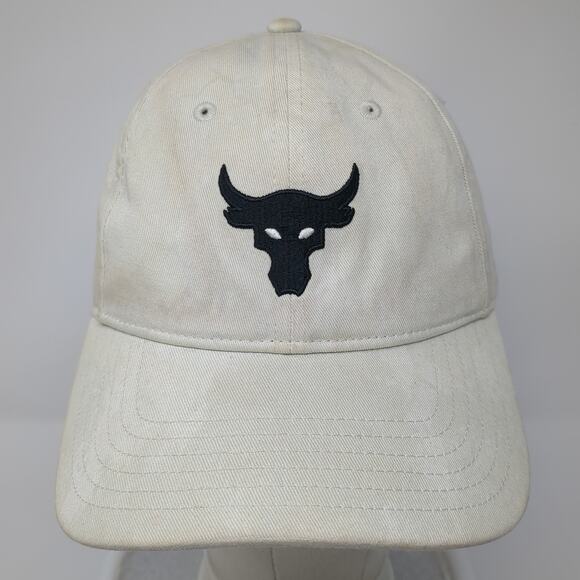 Bull Slideback Baseball Cap Beige One Size Adjustable Free Fit Under Armour - Picture 2 of 9